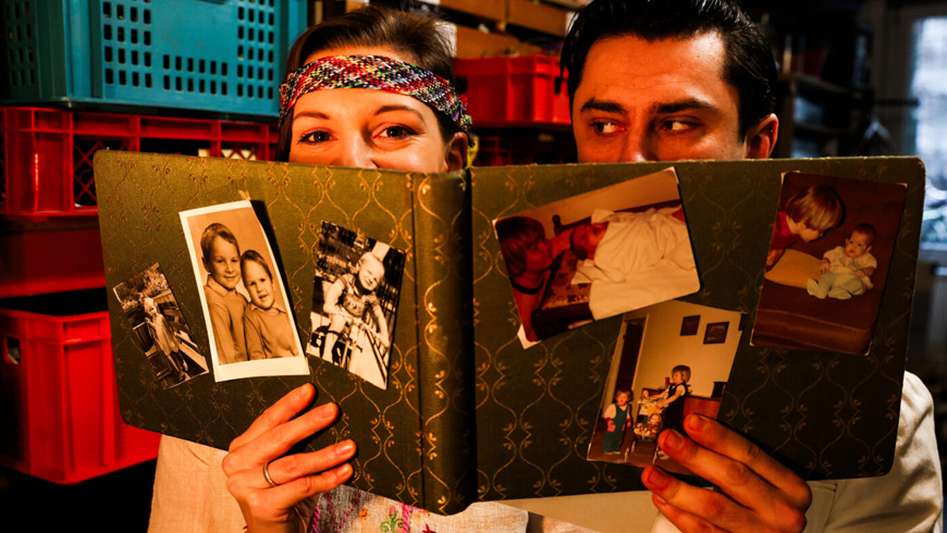 Denise Jastraunig und Lukas M�ller im Kammermusical „John & Jen“ im Theater Spielraum