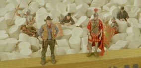 Miniatur-Cowboy Jedediah (Owen Wilson) und Miniatur-General Octavius (Steve Coogan)