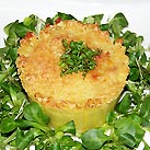 Schinken-Blattspinat-Töpfchen – aus der herzhaft-pikanten Küche