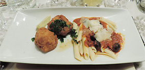 Piccata Milanaise mit Linguine „Buttanesca“