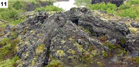 erkaltete Lava-Blase