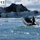 Bootsfahrt auf der Gletscherlagune Jökulsarlon